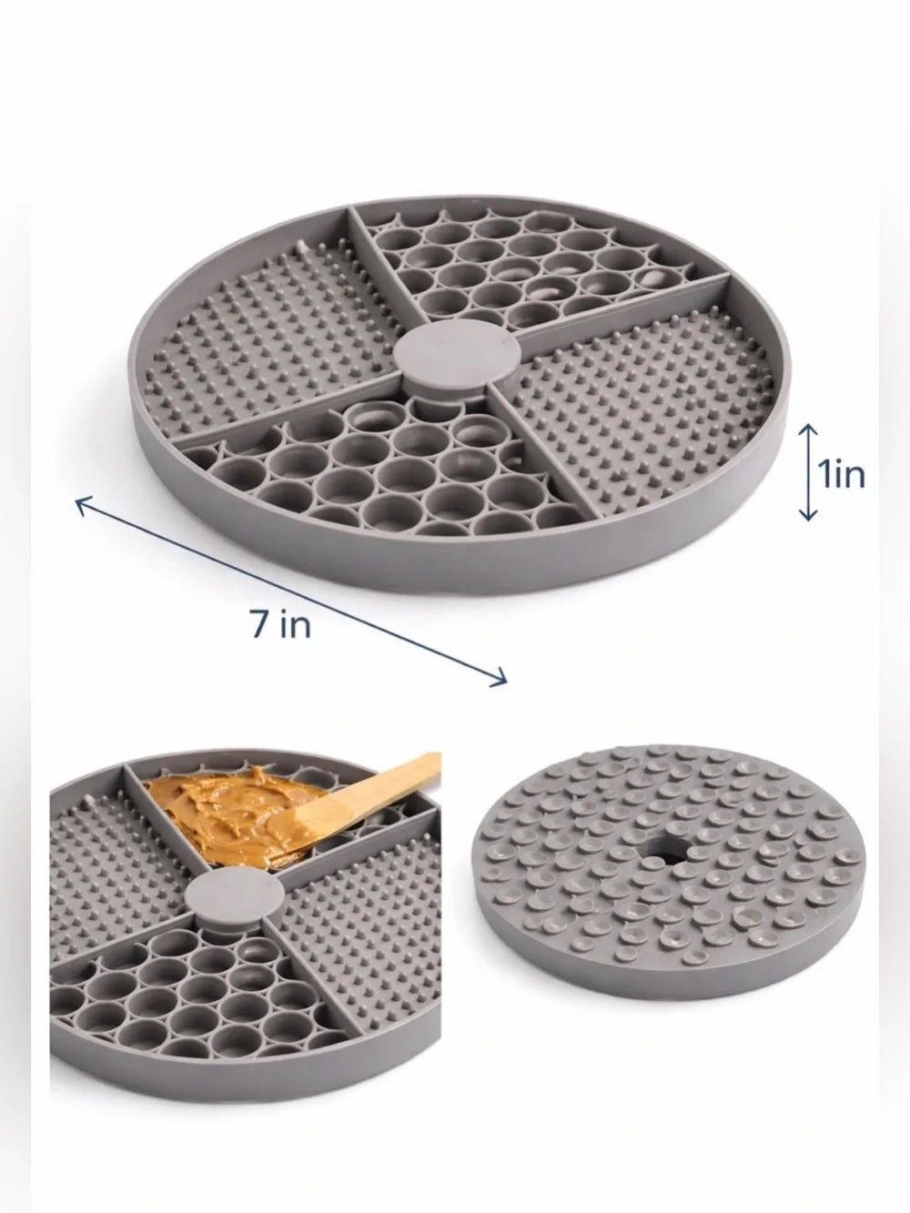 Lick Mat Slow Feeder, Anti-Choking Feeding Plate with Suction Cups,Non-Slip Food